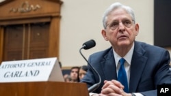 FILE - Attorney General Merrick Garland testifies during a House Judiciary Committee hearing on the Department of Justice, on Capitol Hill in Washington, June 4, 2024.