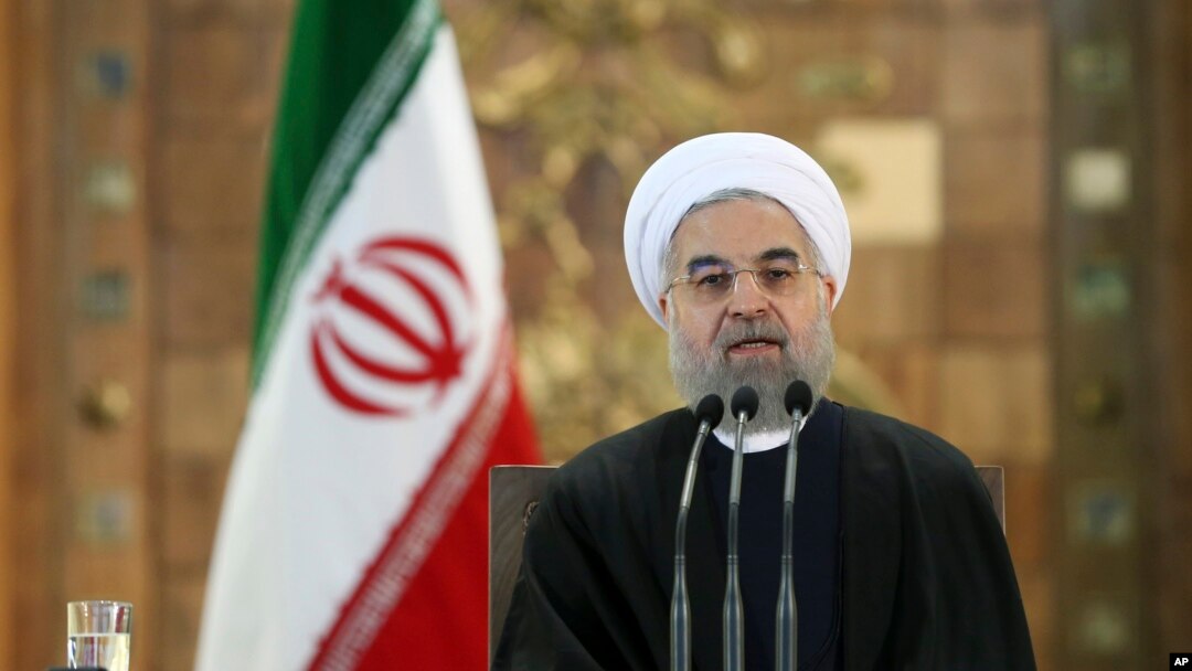Iranian President Hassan Rouhani speaks at a news conference in Tehran, Iran, Jan. 17, 2016. On Monday, Iran's Foreign Ministry called new U.S. sanctions targeting the country's ballistic missile program illegitimate.
