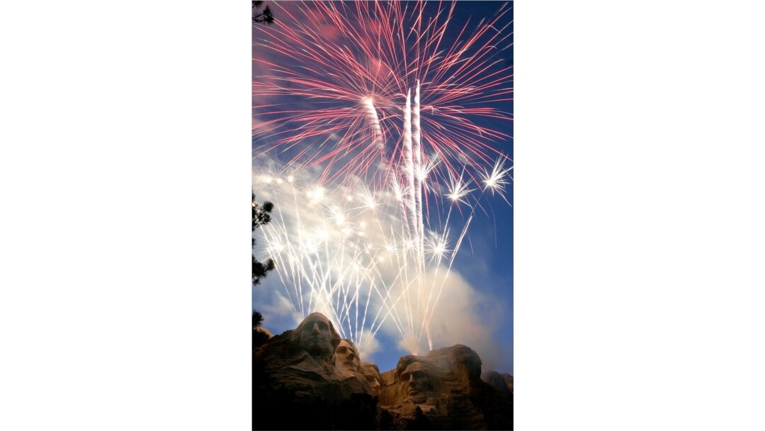 FILE - Fireworks light up the night sky over Mount Rushmore National Memorial in South Dakota, July 3, 2007, during the 10th annual Heartland of America Independence Day Celebration at the Shrine of Democracy.