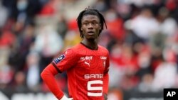 Eduardo Camavinga l(Rennes, França, 29 Agosto 2020, foto arquivo)