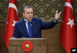 FILE - Turkish President Recep Tayyip Erdogan.