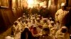 Christian worshippers from Nigeria pray at the Church of Nativity in the West Bank town of Bethlehem on Christmas Eve, Dec. 24, 2013. 