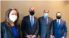 El asesor de seguridad nacional, José González, se reunió en Bogotá con funcionarios del Gobierno interino venezolano. [Foto: Twitter @JulioBorges]