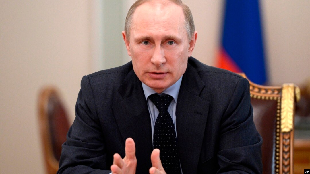 Shugaban kasar Rasha Vladimir Putin.