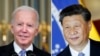 资料照：美国总统拜登（左），中国领导人习近平