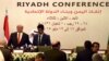 Yemen's President Abd Rabbuh Mansur Hadi (L) attends the opening of "Riyadh Conference for Saving Yemen and Building Federal State" in the Saudi capital Riyadh, on May 17, 2015. 